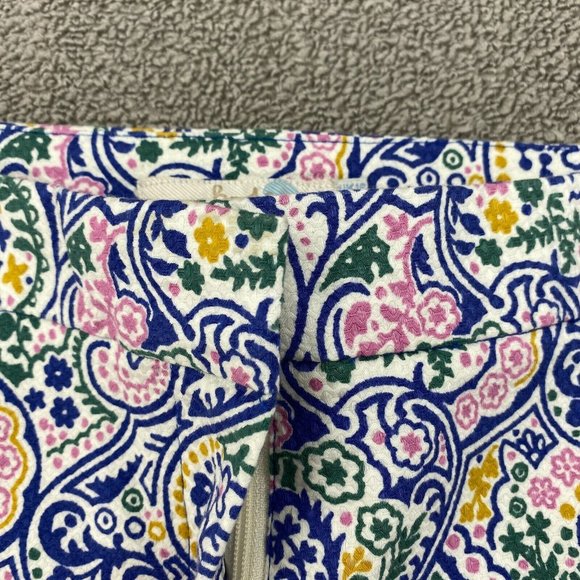 Boden Jacquard Paisley Print Casual Short Womens Size 12 High Rise Stretch Multi - Picture 2 of 10